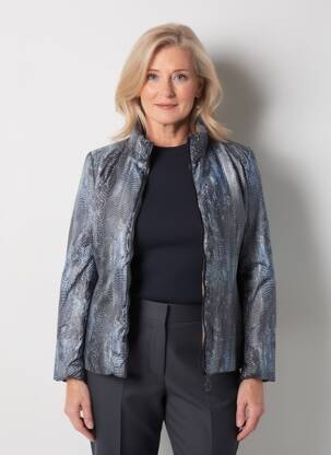 Doudoune poches sans capuche gris REVER MILE femme