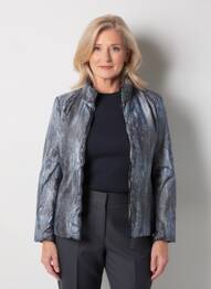 Doudoune poches sans capuche gris REVER MILE femme