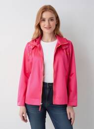Coupe-vent poches a capuche rose REVER MILE femme