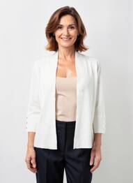 Gilet manches longues manches 3/4 beige CONCEPT K femme