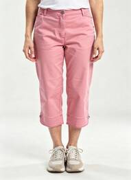 Pantacourt stretch taille normale rose TONI femme