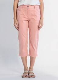 Corsaire tissage popeline taille normale orange WOMENS BEST femme
