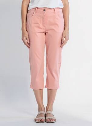Corsaire tissage popeline taille normale orange WOMENS BEST femme