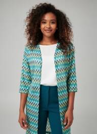 Gilet manches longues col v vert TINTA femme