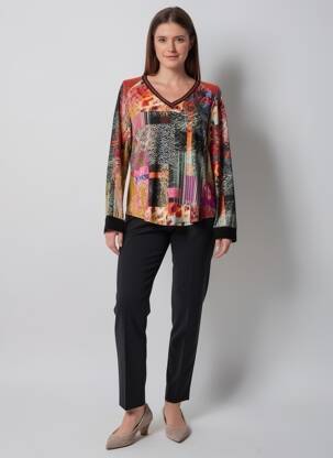 T-shirt manches longues manches longues noir TINTA femme