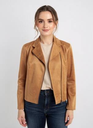Veste casual col tailleur marron BETTY BARCLAY femme