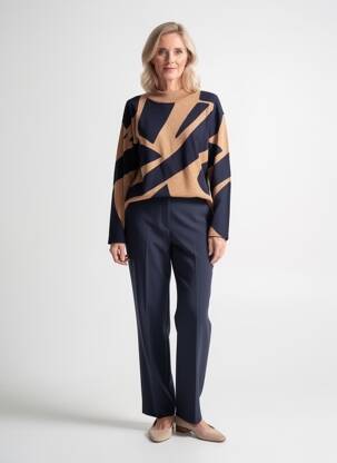 Pull coupe cintrée manches longues beige GERRY WEBER femme