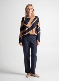 Pull coupe cintrée manches longues beige GERRY WEBER femme