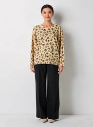 Pull stretch manches longues beige ESCORPION femme