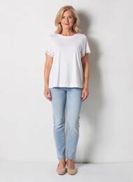 Top manches courtes manches courtes blanc GERRY WEBER femme