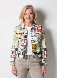 Veste casual col chemisier blanc DOLCEZZA femme