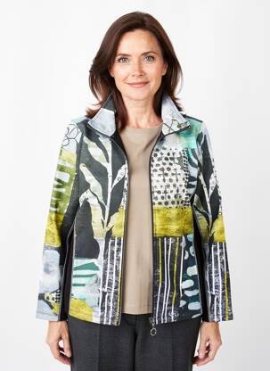 Veste casual coupe droite noir DOLCEZZA femme