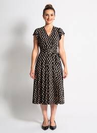 Robe mi-longue sans manche sans manche noir JOSEPH RIBKOFF femme