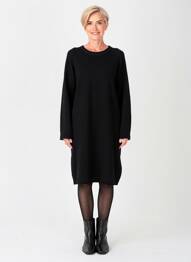 Robe pull stretch manches longues noir GERRY WEBER femme