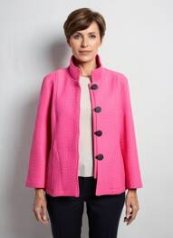 Veste casual poches rose DOLCEZZA femme