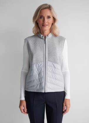 Gilet sans manche poches gris FRANK WALDER femme