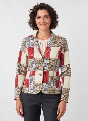 Blazer poches rouge FRANK WALDER femme