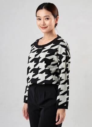 Pull stretch manches longues noir ESCORPION femme