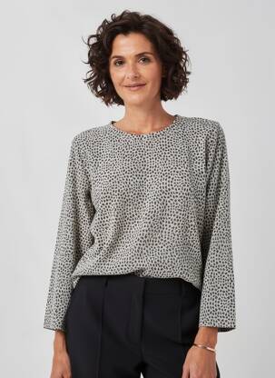 Pull stretch manches longues beige FRANK WALDER femme