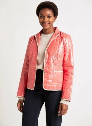 Doudoune manches longues sans capuche rose STEINBOCK femme