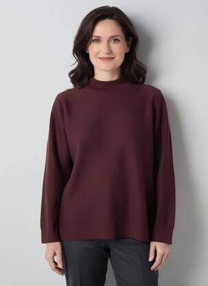 Pull stretch manches longues rouge GERRY WEBER femme