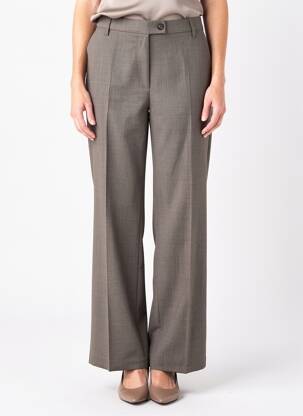 Pantalon droit taille à pinces gris ATELIER GARDEUR femme