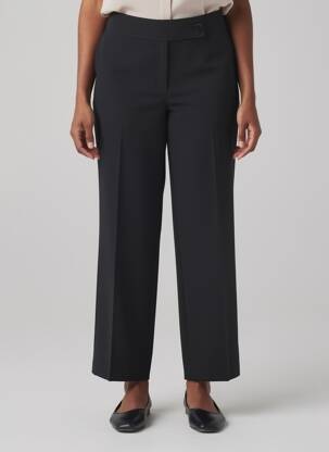 Pantalon droit fermeture zippée sous rabat boutonné taille normale noir ATELIER GARDEUR femme