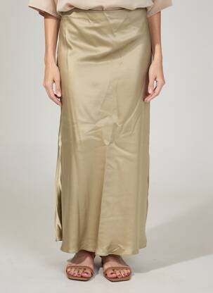 Jupe longue coupe fluide vert TAIFUN femme