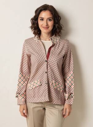 Gilet manches longues stretch beige JEI'S BY LETIZIA DENARO femme