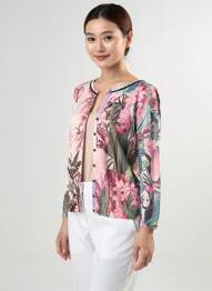 Gilet manches longues manches 3/4 rose JEI'S BY LETIZIA DENARO femme