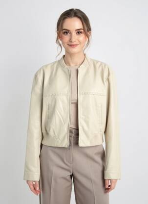 Veste simili cuir poches beige URBANCODE femme
