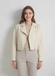 Veste simili cuir poches beige URBANCODE femme