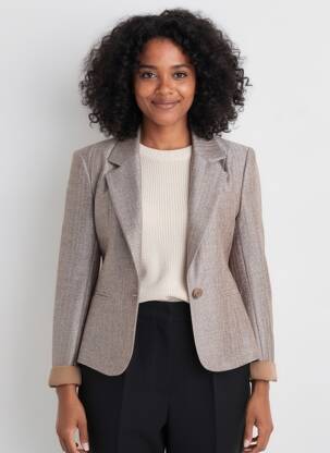 Blazer poches gris VANILLA femme