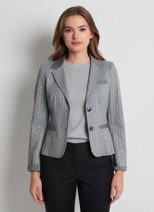 Blazer coupe cintrée gris VANILLA femme
