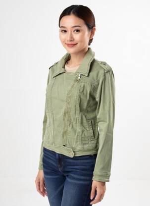 Veste casual poches vert ZAC & ZOE femme