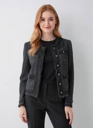 Veste casual coupe cintrée noir PLACE DU JOUR femme