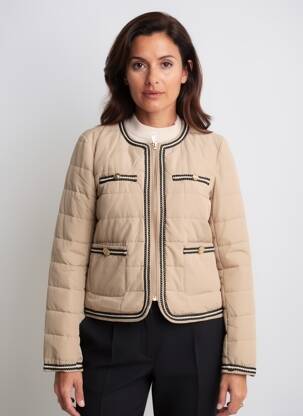 Doudoune poches sans capuche beige VANILLA femme