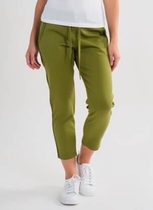 Pantalon 7/8 taille élastique vert VANILLA femme