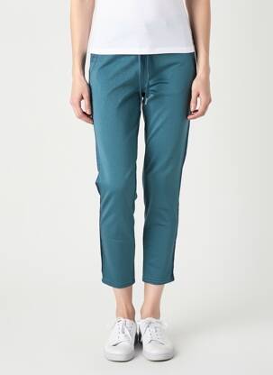Pantalon 7/8 taille élastique bleu VANILLA femme