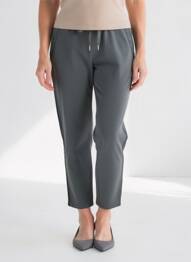 Pantalon 7/8 taille élastique gris VANILLA femme