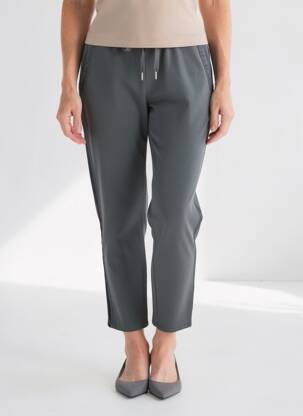Pantalon 7/8 taille élastique gris VANILLA femme