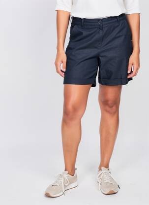 Short fermeture zippée sous rabat boutonné taille normale bleu SAINT JAMES femme