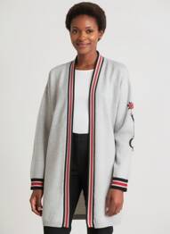 Gilet manches longues coupe cintrée gris COMMA, femme