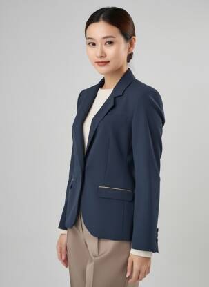 Blazer poches bleu EVA KAYAN femme