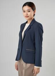 Blazer poches bleu EVA KAYAN femme