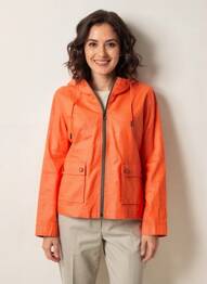 Veste casual coupe droite orange REVER MILE femme