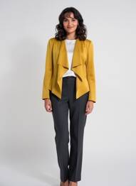 Veste chic col v jaune BETTY BARCLAY femme