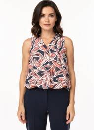 Top coupe fluide sans manche rose BETTY BARCLAY femme