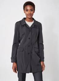 Trench poches sans capuche noir BETTY BARCLAY femme