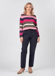 Pull col rond manches longues rose GERRY WEBER femme